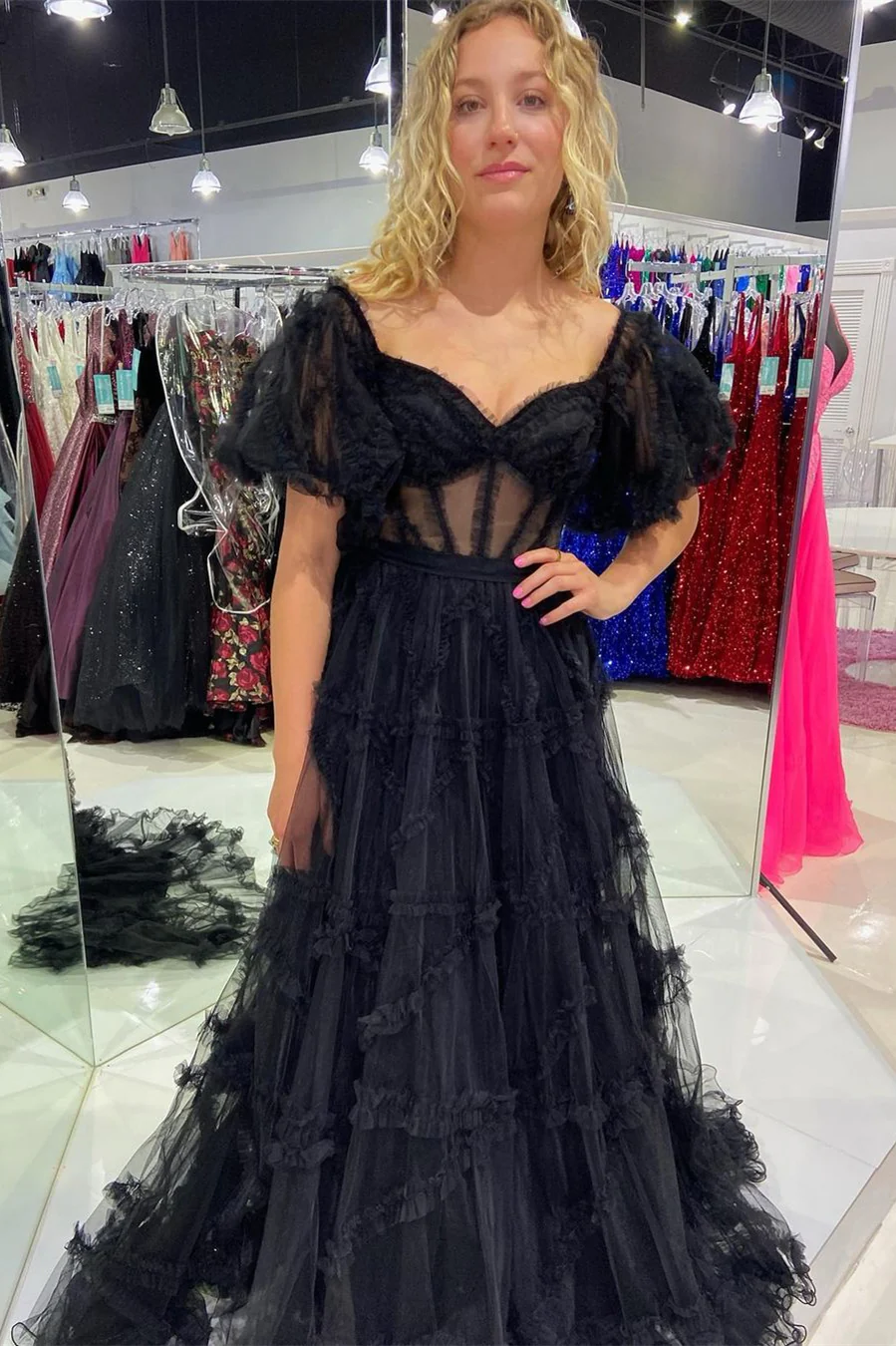 Fairytale Lavendere Off the Shoulder Princess Gown - Image 6