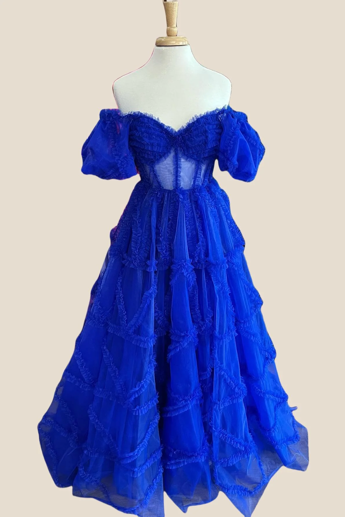 Fairytale Lavendere Off the Shoulder Princess Gown - Image 8