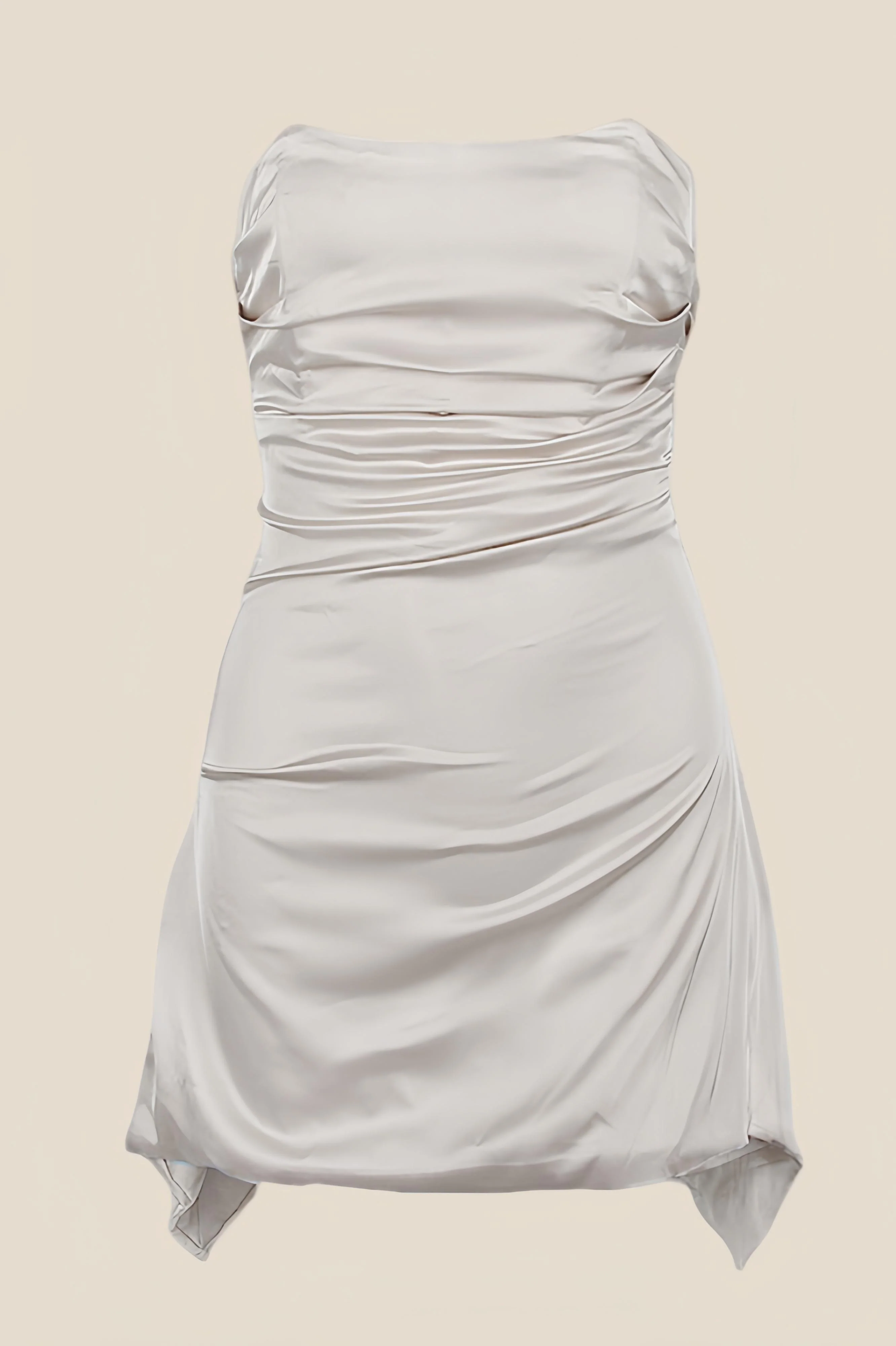 Strapless Pink Ruched Short Homecoming Dress - Image 22