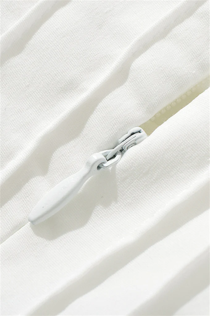 Straps White Tie Front Ruched Short Dress - Image 4