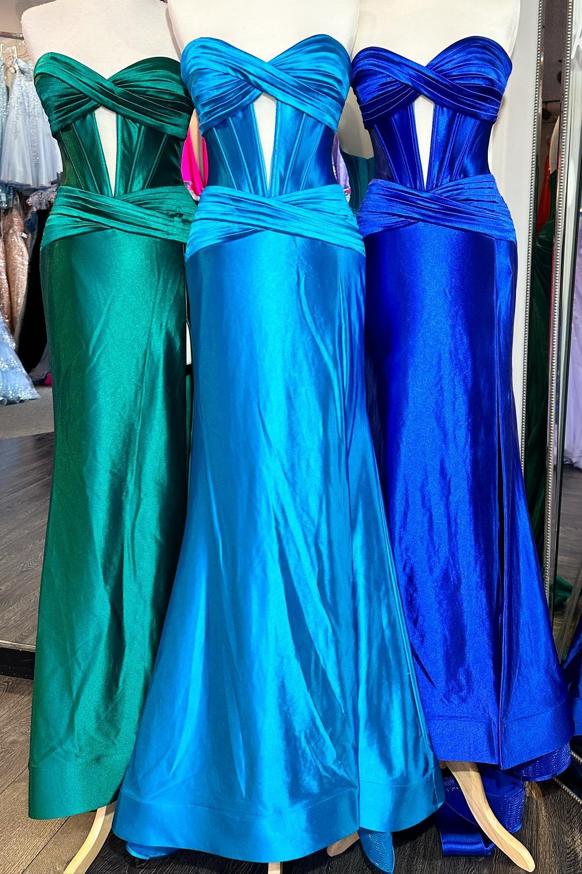 Sweetheart Red Ruched Mermaid Long Dress - Image 5