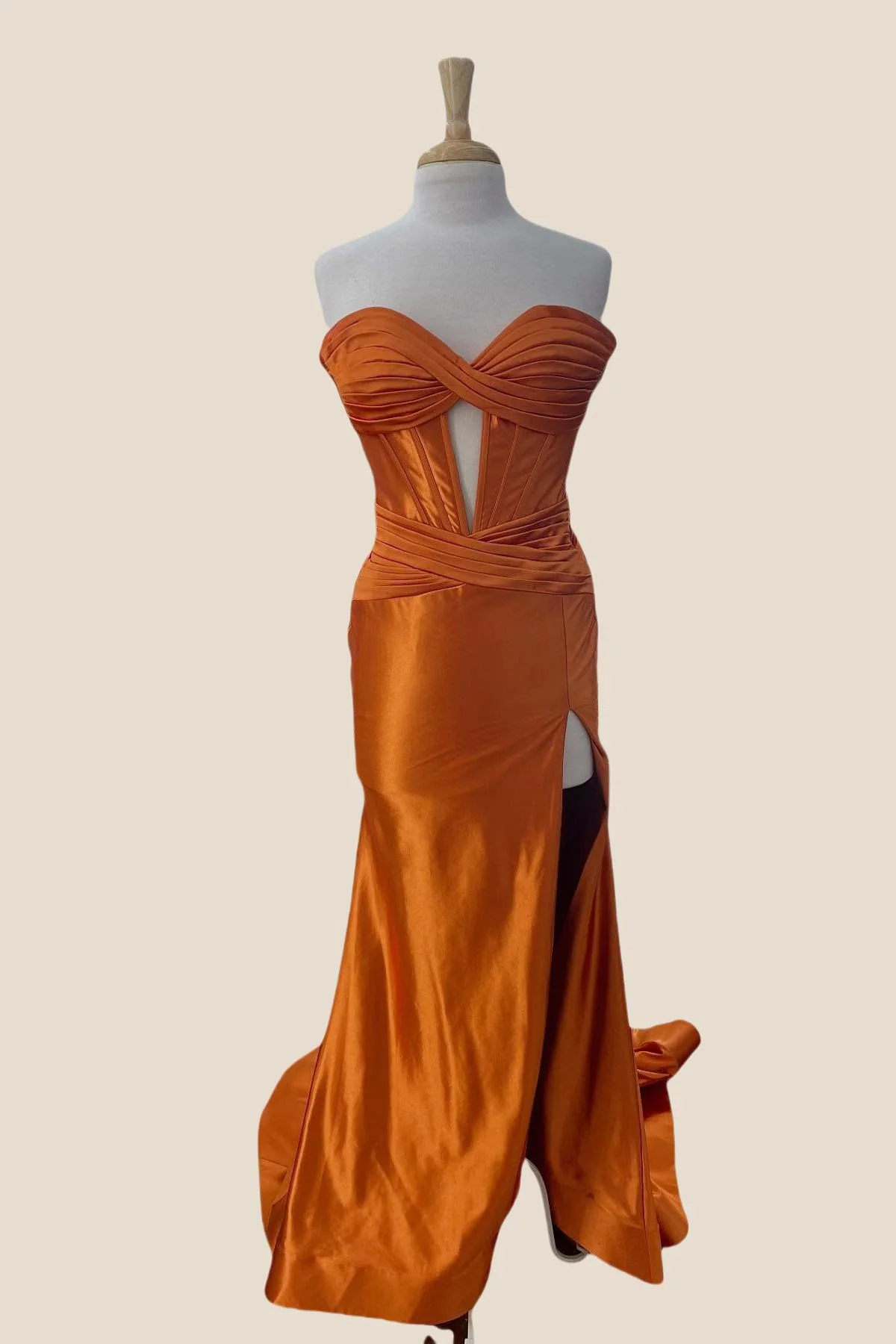 Sweetheart Red Ruched Mermaid Long Dress - Image 8