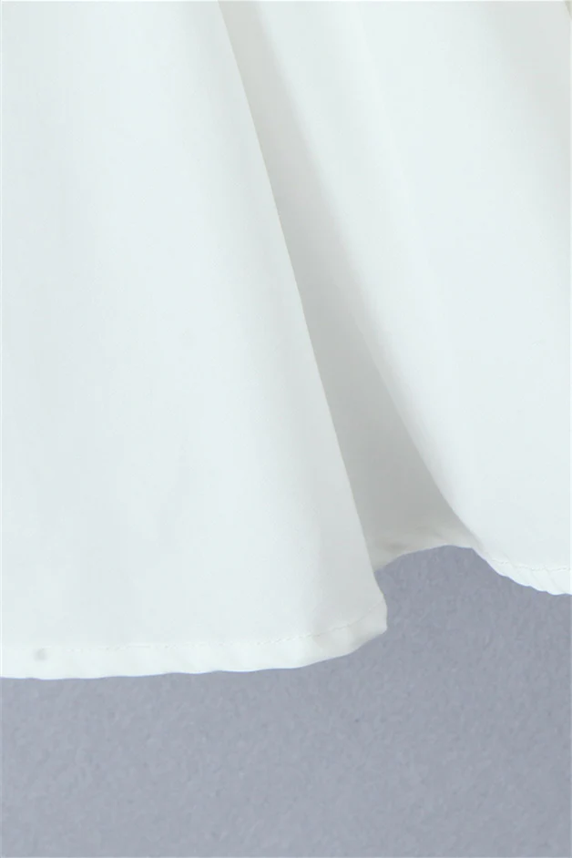 Sweetheart White Ruched Short Summer Dress - Image 7