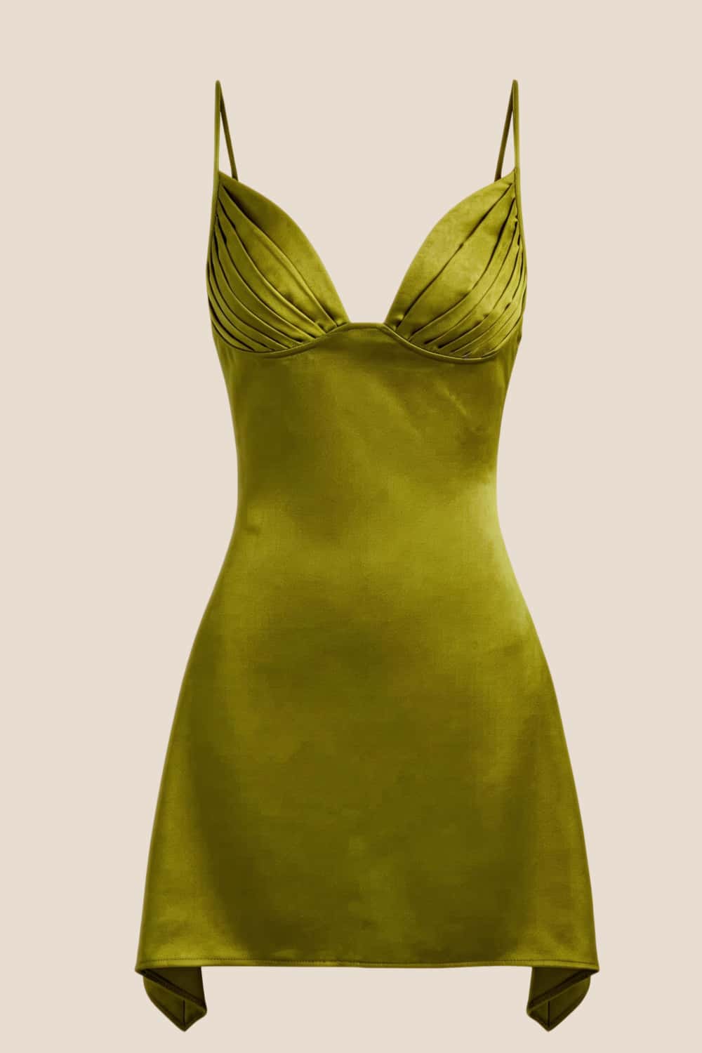 V Neck Blue Satin Short Homecoming Dress - Image 10