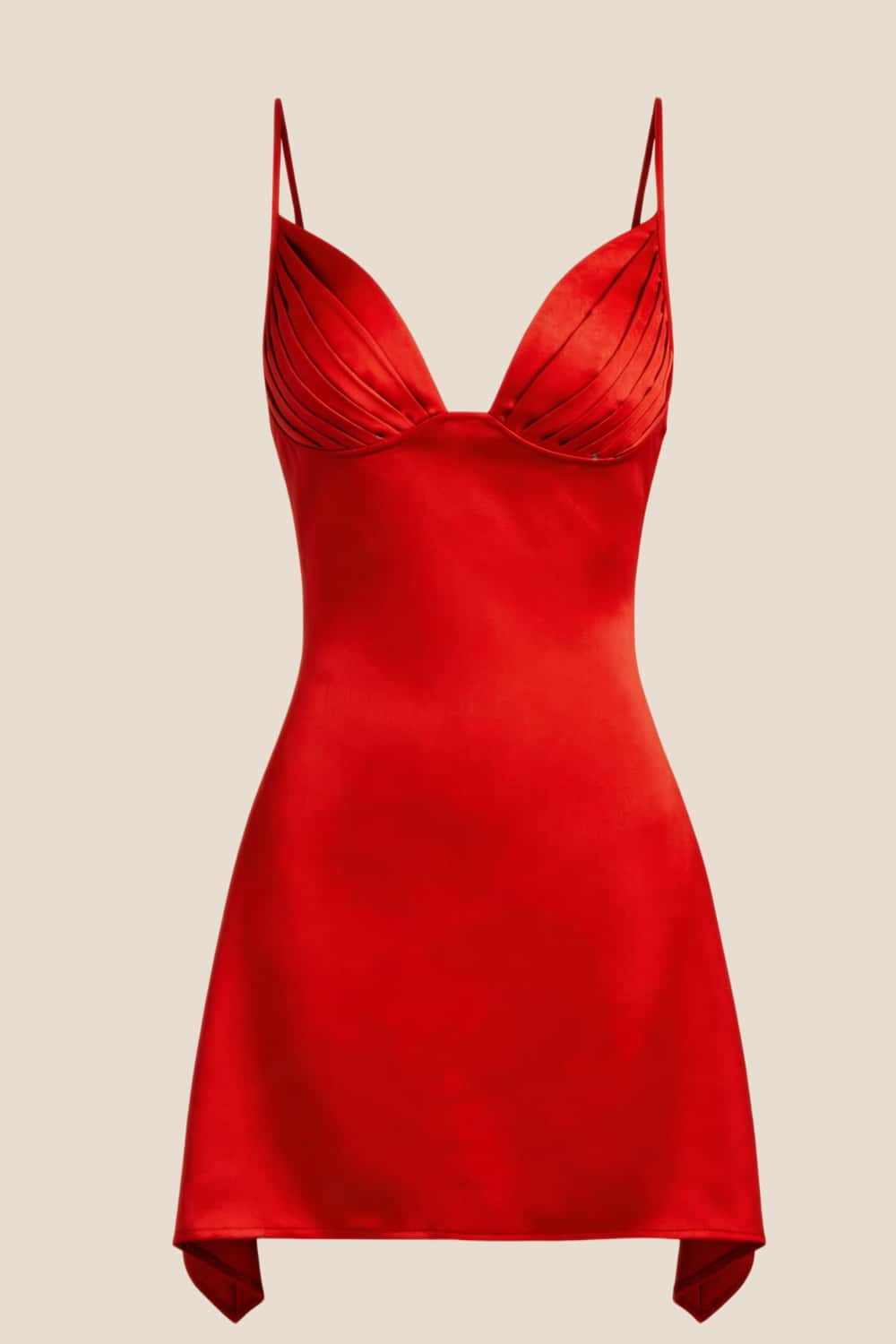 V Neck Blue Satin Short Homecoming Dress - Image 12