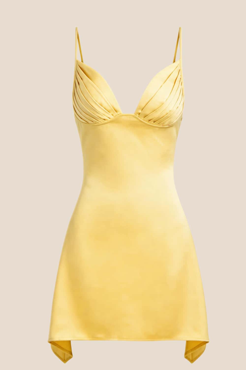 V Neck Blue Satin Short Homecoming Dress - Image 6